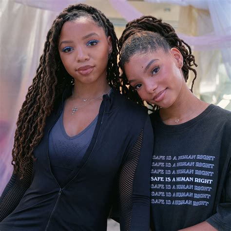 are chloe and halle sisters|halle and chloe bailey twins.